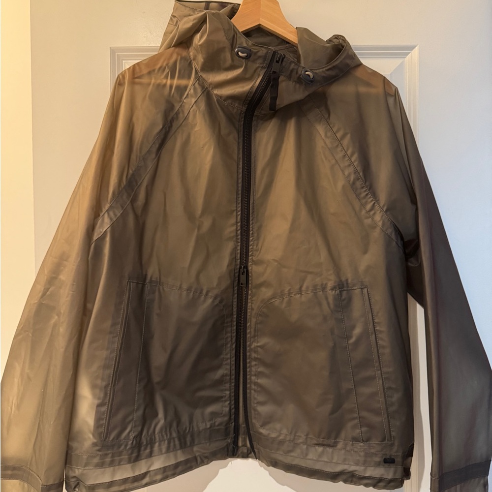 Mango Men's Brown Hooded Raincoat